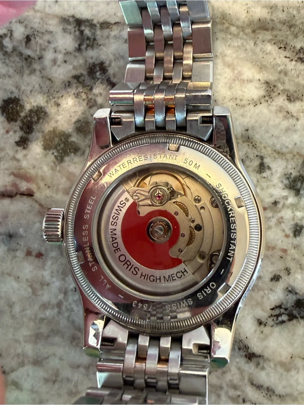 Oris Two-Tone Silver and Rose Gold Dial Automatic Watch